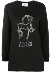Alberta Ferretti Aries crystal-embellished jumper