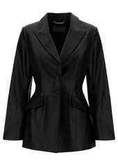 Alberta Ferretti Black Single-Breasted Jacket with Peak Revers in Wool Woman