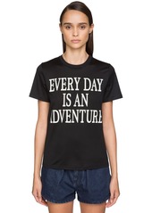 Alberta Ferretti 'every Day An Adventure' Cotton T-shirt