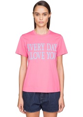 Alberta Ferretti 'every Day I Love You' Cotton T-shirt