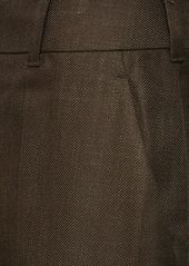 Alberta Ferretti Flared Viscose Twill Pants