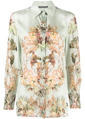 Alberta Ferretti floral-print silk shirt