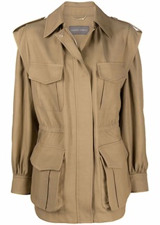 Alberta Ferretti four-pocket military coat