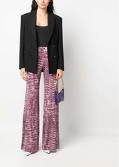 Alberta Ferretti graphic-print straight-leg trousers