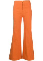 Alberta Ferretti high-waisted flared trousers