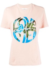 Alberta Ferretti Love me! stamped design T-shirt