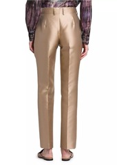 Alberta Ferretti Metallic Tailored Trousers