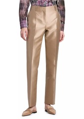 Alberta Ferretti Metallic Tailored Trousers