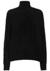 Alberta Ferretti Mohair Blend Turtleneck Sweater