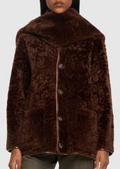 Alberta Ferretti Reversible Shearling Short Coat