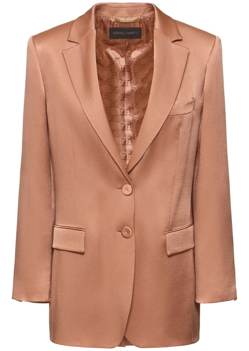 Alberta Ferretti Satin Jacket