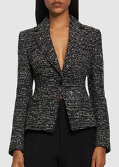 Alberta Ferretti Single Breasted Tweed Jacket