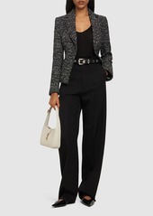 Alberta Ferretti Single Breasted Tweed Jacket