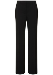 Alberta Ferretti Stretch Wool Straight Pants