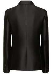 Alberta Ferretti Tailored Satin Single Breast Jacket