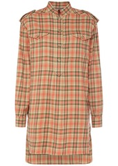 Alberta Ferretti Tartan Flannel Classic Blouse Shirt