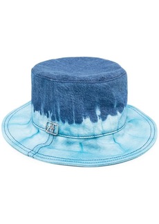 Alberta Ferretti tie- dye print hat