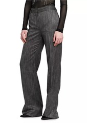 Alberta Ferretti Viscose Straight-Leg Trousers