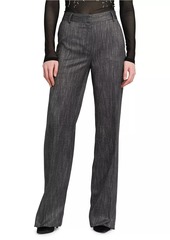 Alberta Ferretti Viscose Straight-Leg Trousers