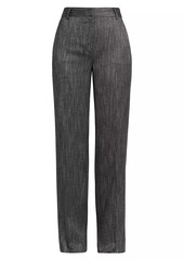 Alberta Ferretti Viscose Straight-Leg Trousers