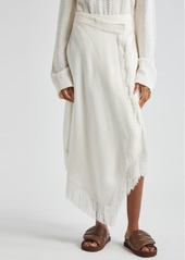 A.L.C. A. L.C. Amelie Asymmetric Hem Linen Blend Skirt