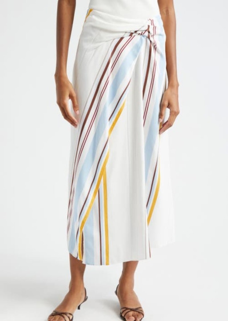 A.L.C. A. L.C. Clara Variegated Stripe Midi Skirt
