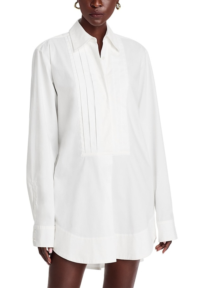 A.L.C. A. l.c. Fallen Cotton Blend Shirt Dress