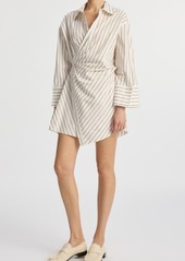 A.L.C. A. L.C. Madison Stripe Long Sleeve Cotton Shirtdress