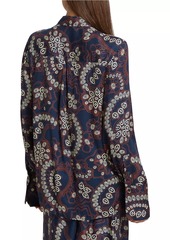 A.L.C. Aiden Paisley Long-Sleeve Blouse