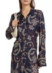 A.L.C. Aiden Paisley Long-Sleeve Blouse