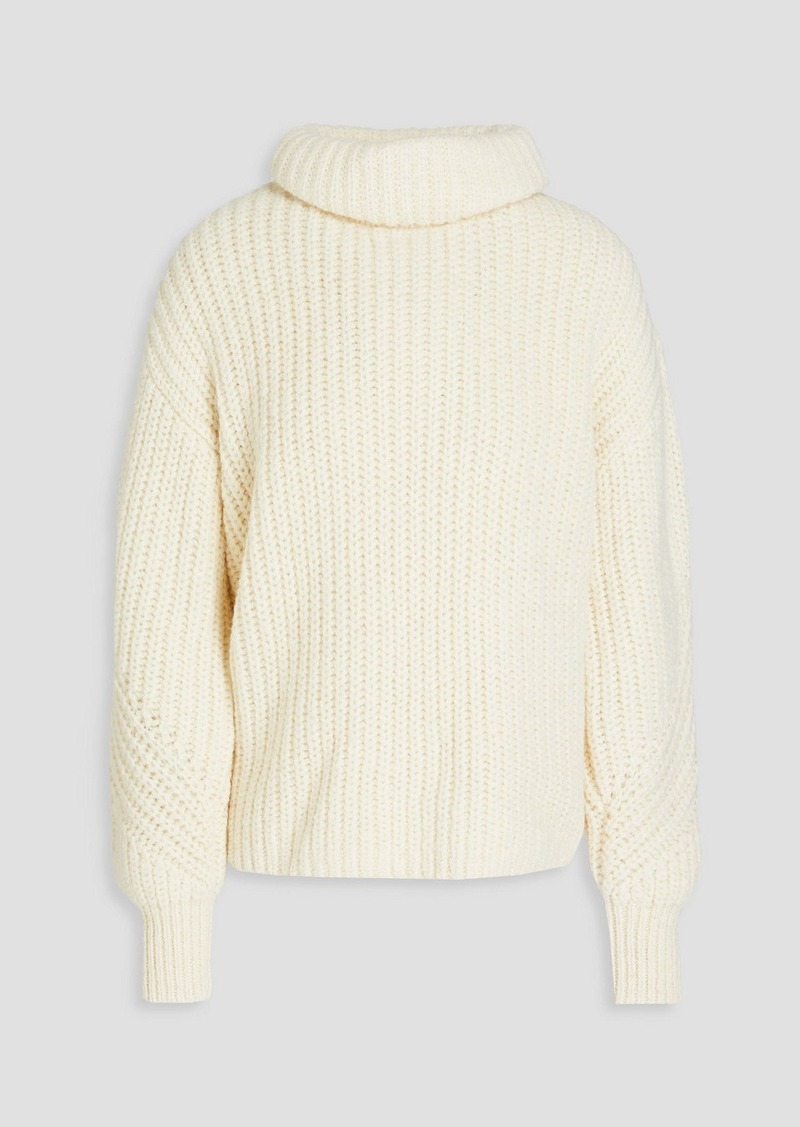A.L.C. - Clayton ribbed merino wool-blend turtleneck sweater - White - S