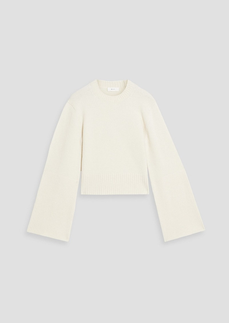 A.L.C. - Clover merino wool-blend sweater - White - L