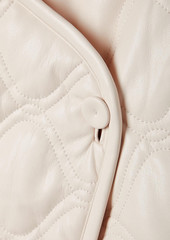 A.L.C. - Emory asymmetric quilted padded faux leather jacket - White - L