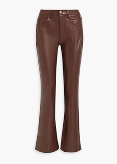 A.L.C. - Freddie faux leather flared pants - Brown - US 4