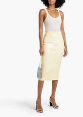 A.L.C. - Joan sequined stretch-knit midi pencil skirt - Yellow - XS