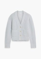 A.L.C. - Ribbed wool-blend cardigan - Blue - S