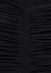 A.L.C. - Ruched jersey midi dress - Black - M