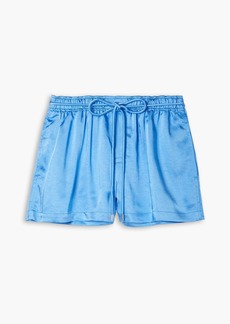 A.L.C. - Ryan hammered-satin shorts - Blue - US 2