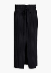 A.L.C. - Stella plissé-woven midi skirt - Black - US 2