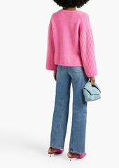 A.L.C. - Venice brushed alpaca-blend cardigan - Pink - S