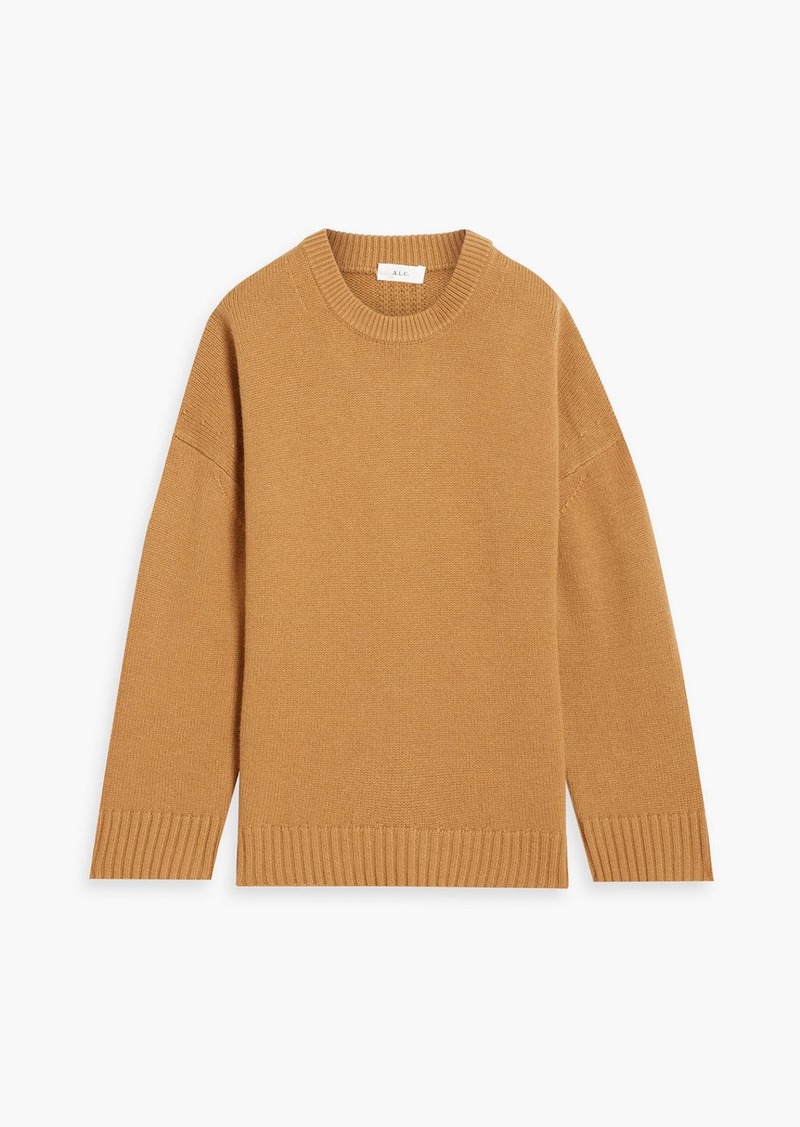 A.L.C. - Wool and cashmere-blend sweater - Brown - S