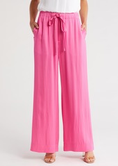 A.L.C. Allie Tie Waist Wide Leg Pants in Hot Pink at Nordstrom Rack