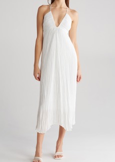 A.L.C. Angelina Plissé Crossback Dress in Off White at Nordstrom Rack