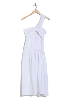 A.L.C. Aubrey One-Shoulder Cotton Dress in White at Nordstrom Rack