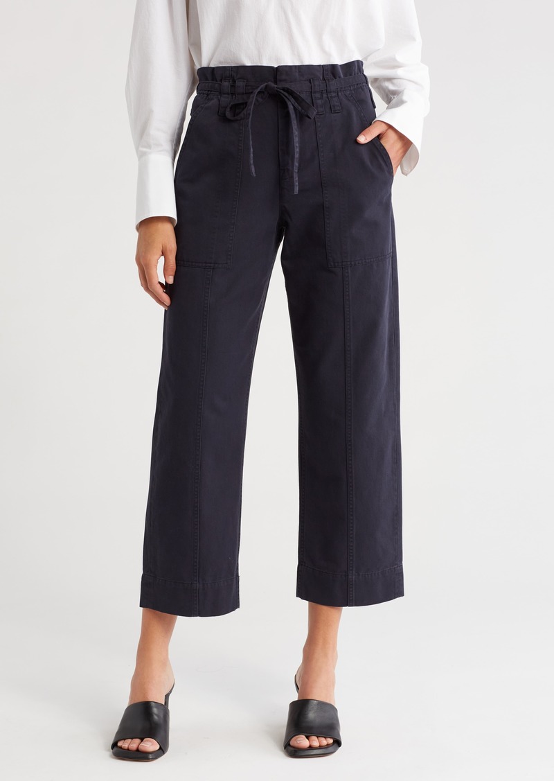A.L.C. Augusta Straight Leg Paperbag Ankle Pants in Navy at Nordstrom Rack