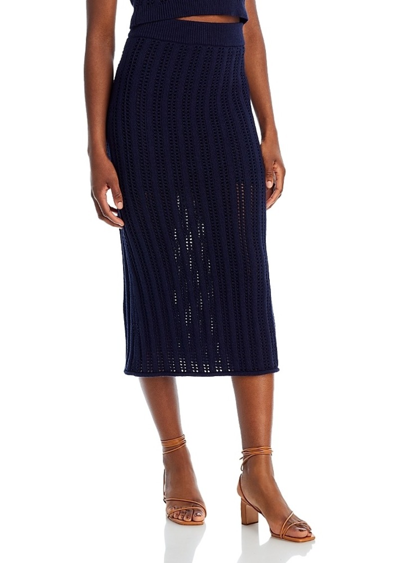 A.L.C. A. l.c. Aurora Open Knit Midi Skirt