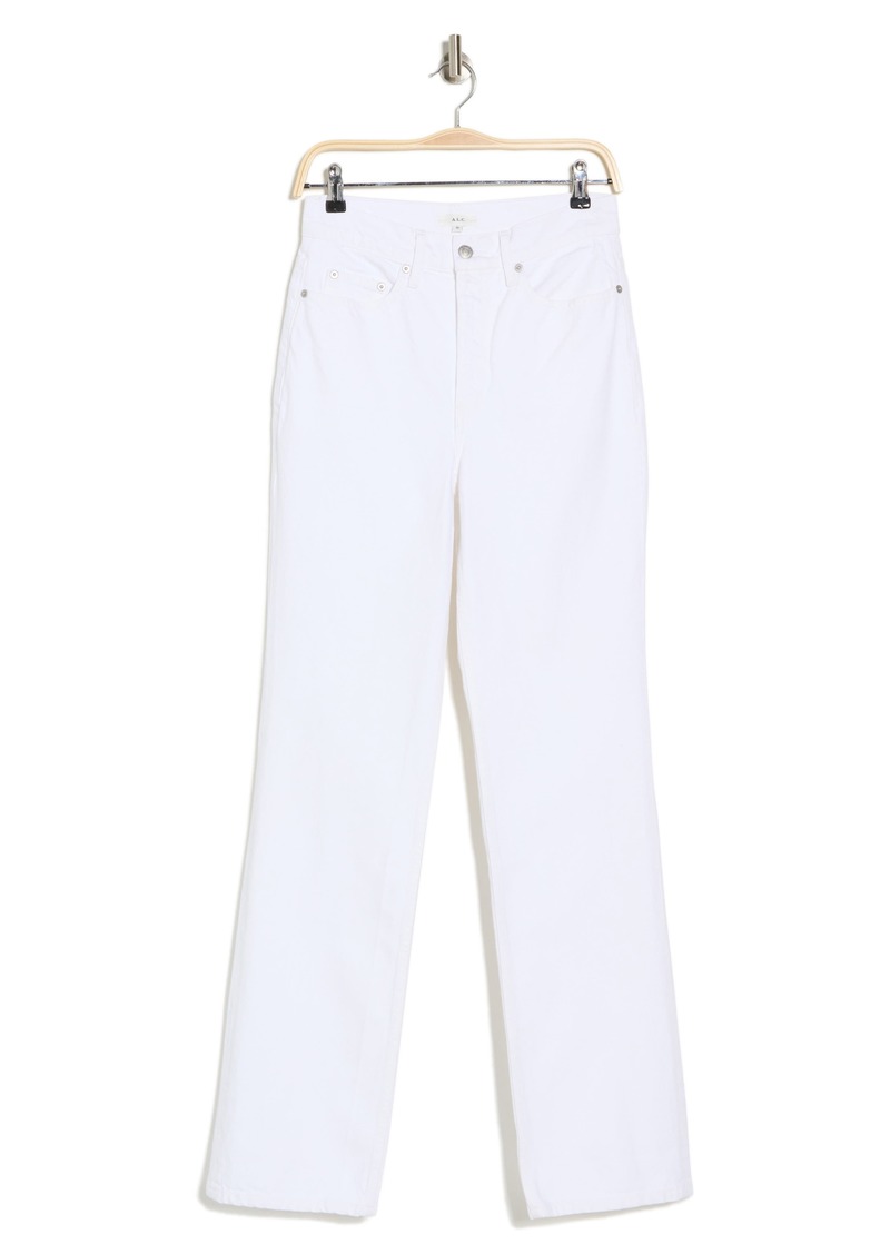 A.L.C. Charlie Straight Leg Jeans in White at Nordstrom Rack