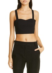 A.L.C. Layla Lace Back Crop Tank in Black at Nordstrom Rack
