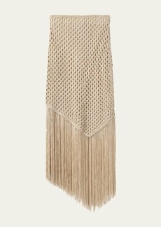 A.L.C. Leona Knit Fringe Midi Skirt