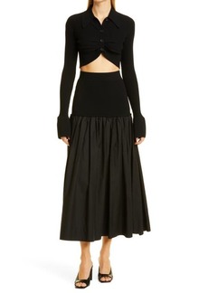 A.L.C. Marlowe Mixed Media Skirt in Black at Nordstrom